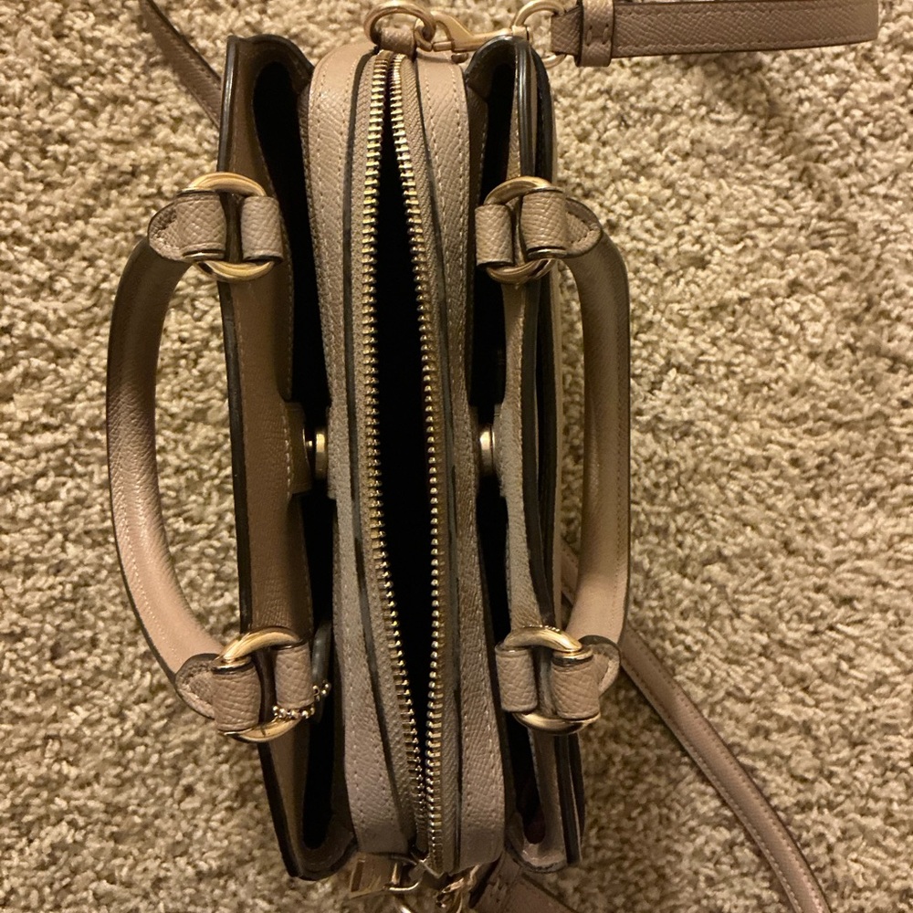 Coach Beige Leather Handbag - Picture 3 of 3